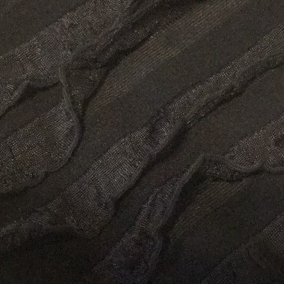 Dots Black Strapless Lined Ruffled Strapless Tube Top - Picture 9 of 9